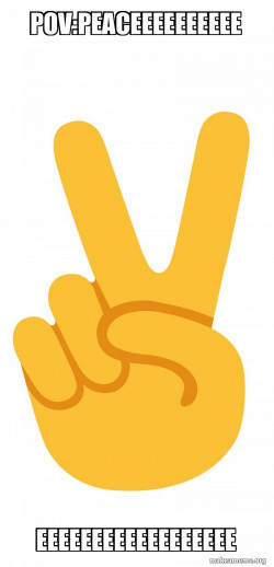 Peace Sign Emoji