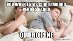Couple thinking in bed