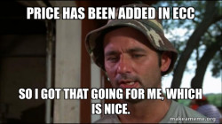 Bill Murry Caddyshack (So I got that going for me)