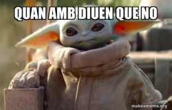 Baby Yoda looking at you