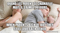 Couple thinking in bed