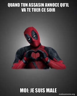 Deadpool Heart Hands