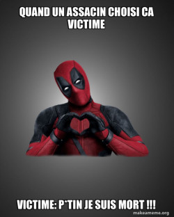 Deadpool Heart Hands