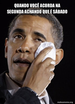 Crying Obama