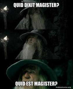 Confused Gandalf