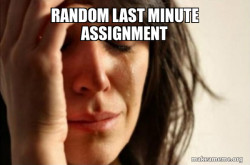 First World Problems