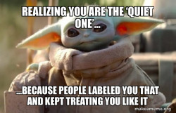 Baby Yoda looking at you