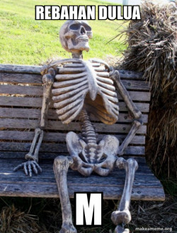 Waiting Skeleton di kampung 
