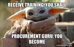 Baby Yoda looking at you
