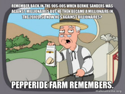 Bernie Sanders the millionaire!