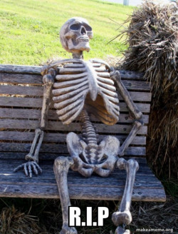 skeleton waiting a 10000000000000 years