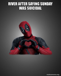 Deadpool Heart Hands