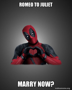 Deadpool Heart Hands