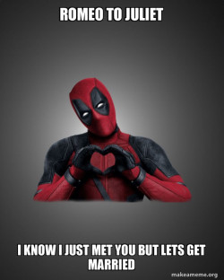 Deadpool Heart Hands