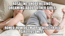 Couple thinking in bed