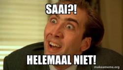 Sarcastic Nicholas Cage