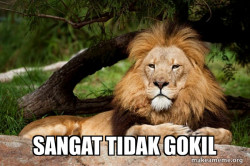 Contemplative Lion