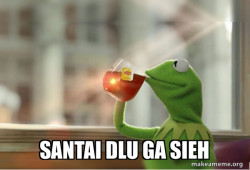 Kermit Drinking Tea