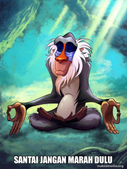 Rafiki Meditating - Lion King