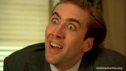 Sarcastic Nicholas Cage