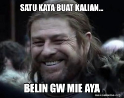Happy Ned Stark Meme