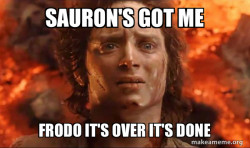 Frodo it's over it's done
