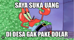 Mr Krabs tukang uang 