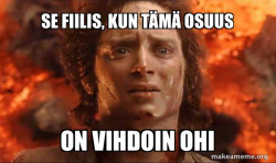 Frodo it's over it's done