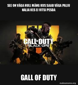 COD - Call of Duty Black OPs 4 Meme
