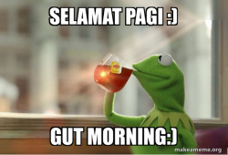 Kermit Drinking Tea