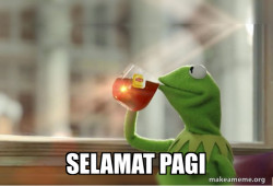 Kermit Drinking Tea