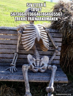 Waiting Skeleton