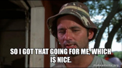 Bill Murry Caddyshack (So I got that going for me)