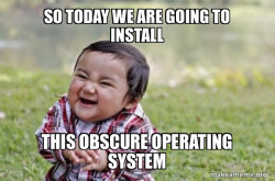 Evil, scheming toddler