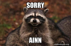 Evil Plotting Raccoon