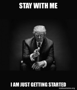 Trump Sitting In Chair - I Am In Their Way