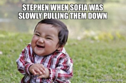 Evil, scheming toddler