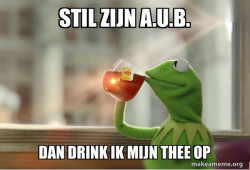 Kermit Drinking Tea