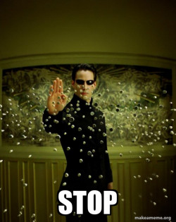 Neo Stopping Bullets