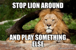 Contemplative Lion
