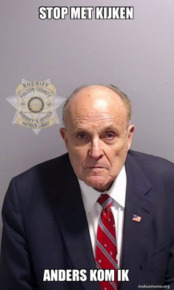 Rudy Giuliani Mugshot