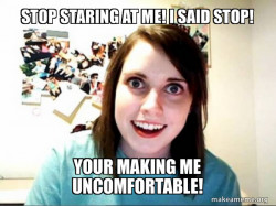 That random girl be like!