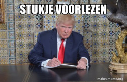 Donald Trump Writing Speech