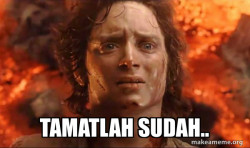 Frodo it's over it's done