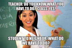 Unhelpful High School Teacher