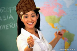  Teacher: i hate myself and job