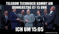 Dr Evil and Henchmen laughing - and then they said