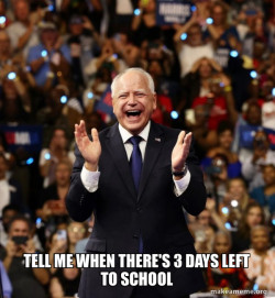 Happy Tim Walz