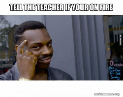 Roll Safe Black Guy Pointing at His Head 