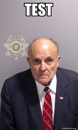 Rudy Giuliani Mugshot
